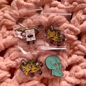 Spongebob Meme Enamel Pin Sets